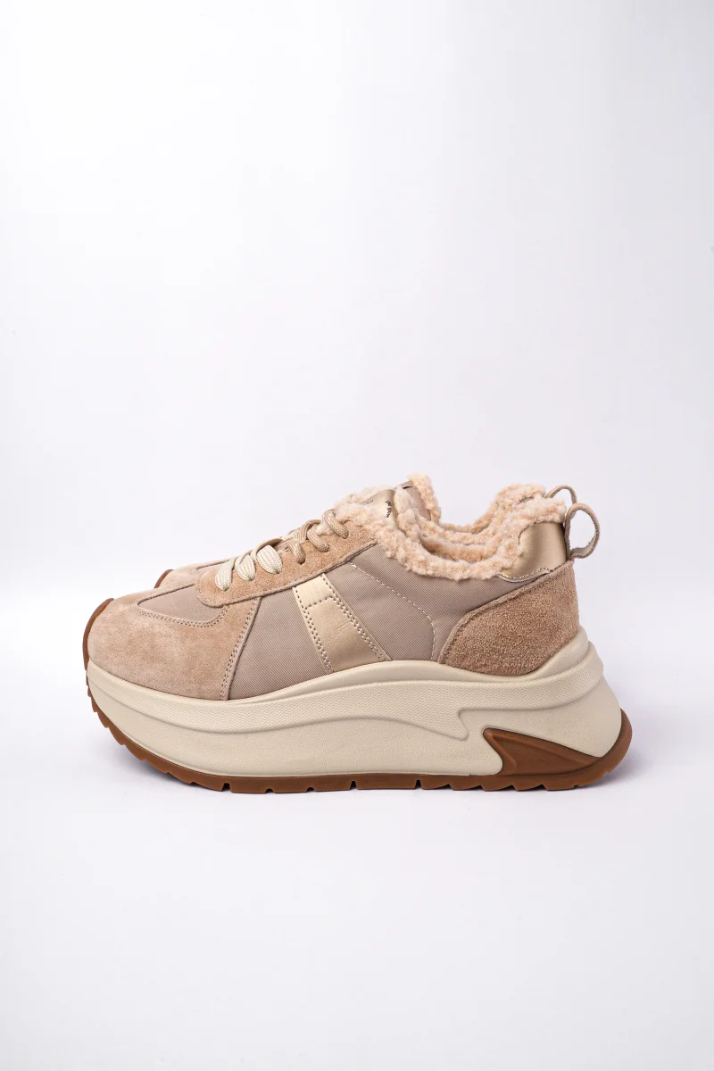 Tenis beige x peluche interno - Imagen 5
