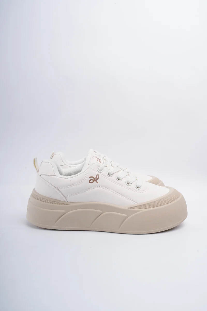 Tenis crema punta redonda - Imagen 3