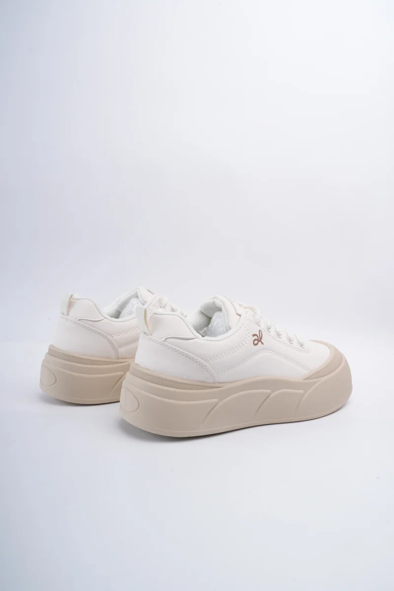 Tenis crema punta redonda - Imagen 4