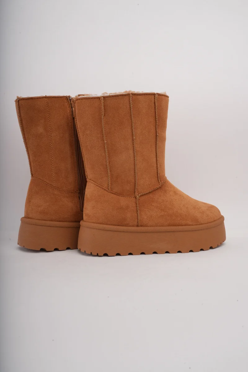 Botas tipo invierno miel x peluche interno - Imagen 4