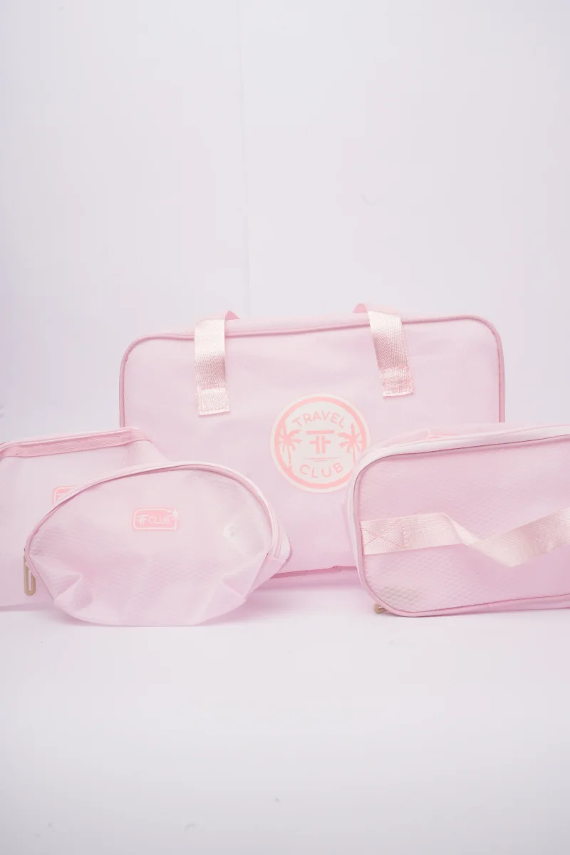 Set organizador de viaje rosa - Imagen 3